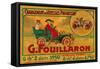 Advertisement for Fouillaron cars, c1900s-Unknown-Framed Stretched Canvas