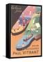 Advertisement for French Sport Shoes-null-Framed Stretched Canvas