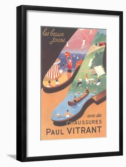 Advertisement for French Sport Shoes-null-Framed Art Print