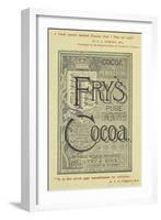 Advertisement For Fry's Cocoa-Isabella Beeton-Framed Giclee Print