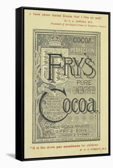 Advertisement For Fry's Cocoa-Isabella Beeton-Framed Stretched Canvas