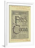 Advertisement For Fry's Cocoa-Isabella Beeton-Framed Giclee Print