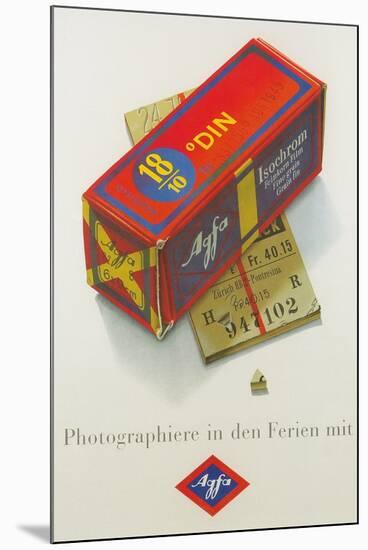 Advertisement for German Color Film-null-Mounted Art Print