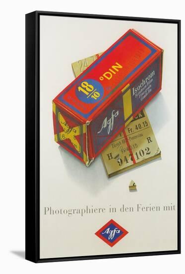 Advertisement for German Color Film-null-Framed Stretched Canvas