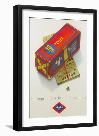 Advertisement for German Color Film-null-Framed Art Print