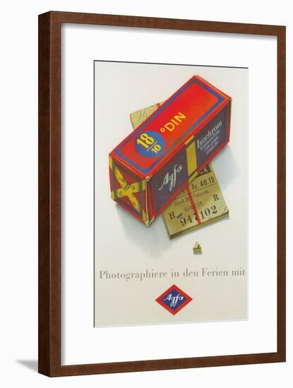 Advertisement for German Color Film-null-Framed Art Print