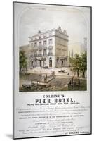 Advertisement for Goldings Pier Hotel, Chelsea, London, C1860-null-Mounted Giclee Print