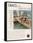 Advertisement for Grace Line Cruises-null-Framed Stretched Canvas