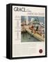 Advertisement for Grace Line Cruises-null-Framed Stretched Canvas