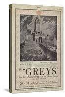 Advertisement for Greys Cigarettes-null-Stretched Canvas