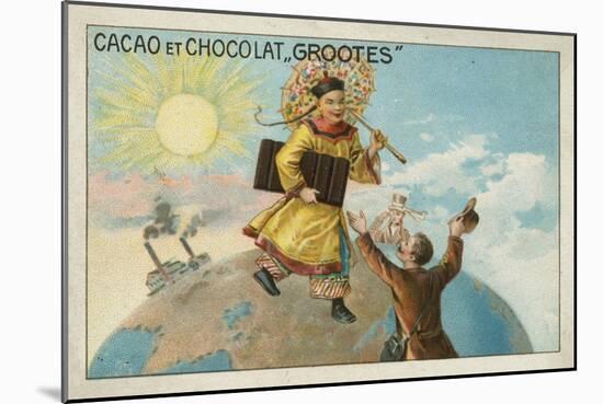Advertisement for Grootes Cocoa and Chocolate-null-Mounted Giclee Print