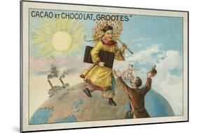 Advertisement for Grootes Cocoa and Chocolate-null-Mounted Giclee Print