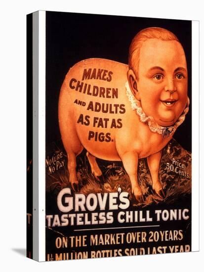Advertisement for 'Grove's Tasteless Chill Tonic', 1890s-null-Stretched Canvas