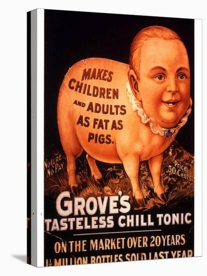 Advertisement for 'Grove's Tasteless Chill Tonic', 1890s-null-Stretched Canvas