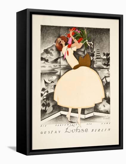 Advertisement for Gustav Lohse, Berlin, Perfume for Women, from Styl, Pub.1922 (Pochoir Print)-Jupp Wiertz-Framed Stretched Canvas