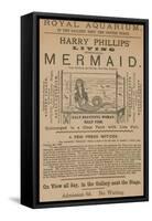 Advertisement for Harry Phillips' Living Mythological Mermaid-null-Framed Stretched Canvas