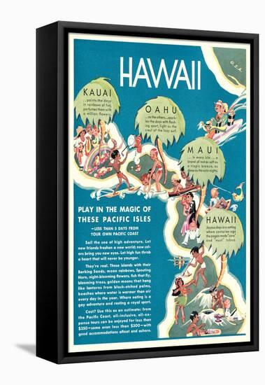 Advertisement for Hawaii-null-Framed Stretched Canvas