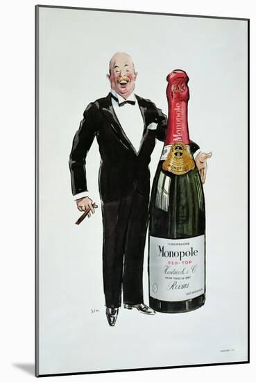 Advertisement For Heidsieck Champagne, c.1910-Sem-Mounted Giclee Print
