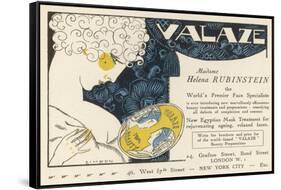 Advertisement for Helena Rubinstein's Valaze Beauty Cream-Simeon-Framed Stretched Canvas