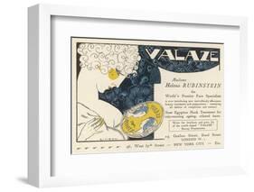 Advertisement for Helena Rubinstein's Valaze Beauty Cream-Simeon-Framed Photographic Print