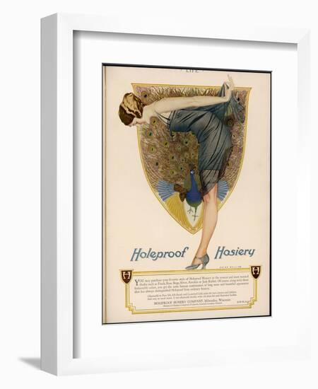 Advertisement for Holeproof Hosiery-null-Framed Photographic Print