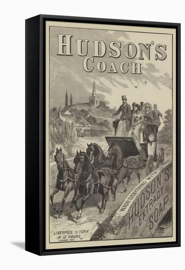 Advertisement for Hudson's Coach-null-Framed Stretched Canvas