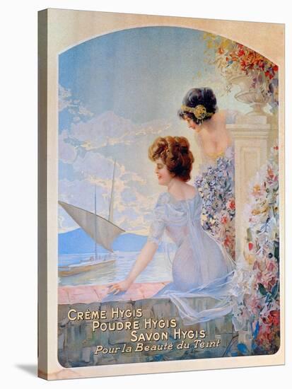 Advertisement for Hygis Beauty Products for the Skin, c.1910-French School-Stretched Canvas