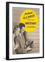 Advertisement for Instant Camera-null-Framed Art Print