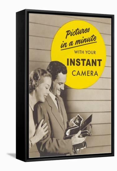 Advertisement for Instant Camera-null-Framed Stretched Canvas