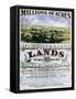 Advertisement for Iowa and Nebraska Lands-null-Framed Stretched Canvas