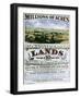 Advertisement for Iowa and Nebraska Lands-null-Framed Giclee Print
