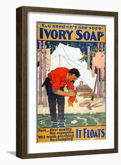 Advertisement for Ivory Soap, C.1898-null-Framed Premium Giclee Print