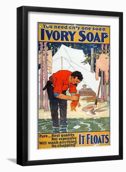 Advertisement for Ivory Soap, C.1898-null-Framed Premium Giclee Print