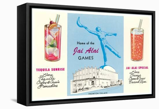 Advertisement for Jai Alai, Tijuana, Mexico-null-Framed Stretched Canvas