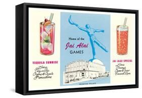 Advertisement for Jai Alai, Tijuana, Mexico-null-Framed Stretched Canvas