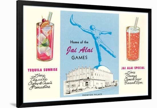 Advertisement for Jai Alai, Tijuana, Mexico-null-Framed Art Print