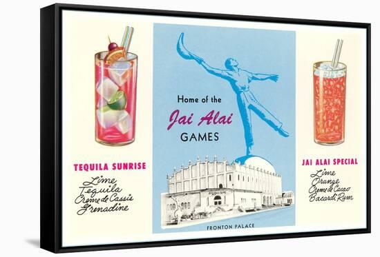 Advertisement for Jai Alai, Tijuana, Mexico-null-Framed Stretched Canvas