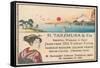 Advertisement for Japanese Prints, Fuji-null-Framed Stretched Canvas