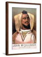 Advertisement for 'John Mccullough as Othello'-null-Framed Giclee Print