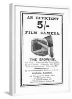 Advertisement for Kodak 'Brownie' Box Cameras, 1900-null-Framed Giclee Print