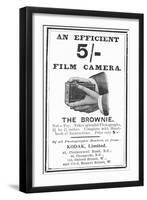 Advertisement for Kodak 'Brownie' Box Cameras, 1900-null-Framed Giclee Print