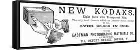 Advertisement for Kodak Cameras, 1890-null-Framed Stretched Canvas