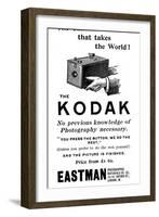 Advertisement for Kodak Cameras, 1893-null-Framed Giclee Print