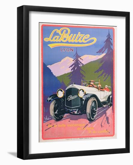 Advertisement for La Buize Automobiles, C.1920-null-Framed Giclee Print