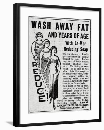 Advertisement for La-Mar Fat Reducing Soap-null-Framed Giclee Print