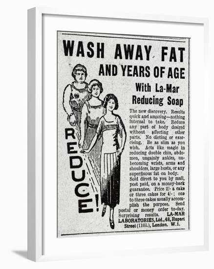 Advertisement for La-Mar Fat Reducing Soap-null-Framed Giclee Print