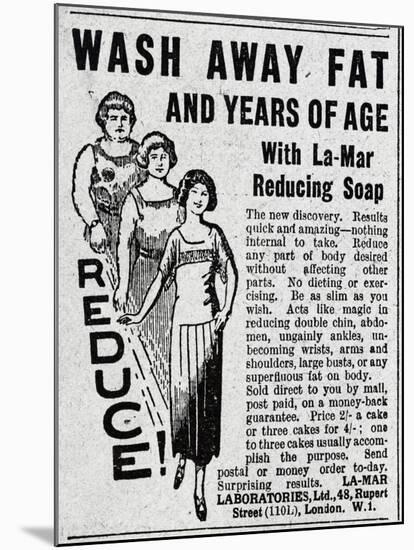 Advertisement for La-Mar Fat Reducing Soap-null-Mounted Giclee Print