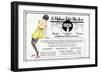 Advertisement for Ladies' Garter-null-Framed Art Print