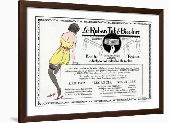 Advertisement for Ladies' Garter-null-Framed Premium Giclee Print