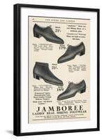 Advertisement for Ladies Hiking Boots by Jamboree-null-Framed Art Print